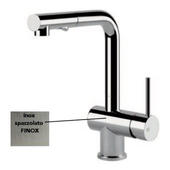 Sink mixer Gessi Oxigene satin stainless steel 50203
