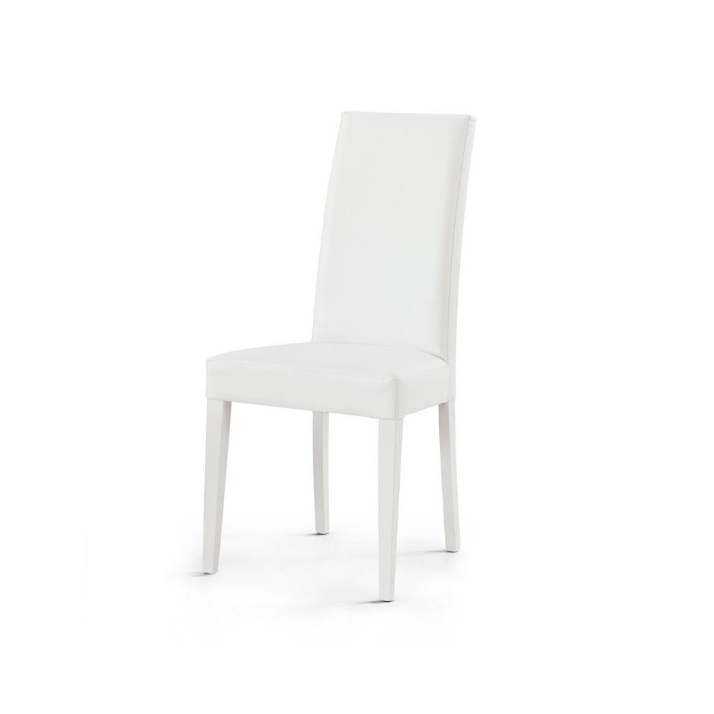 Gustavo chair upholstered in eco-leather, legs in beech 578