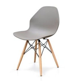 Chloe polypropylene chair, 906 wooden legs