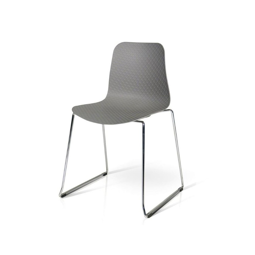 Daisy chair in polypropylene, metal legs 704