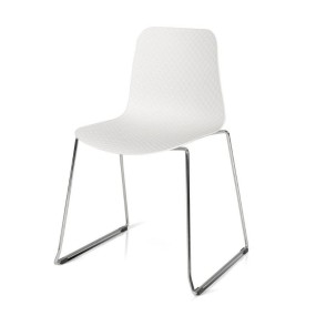 Daisy chair in polypropylene, metal structure, x 4 pcs