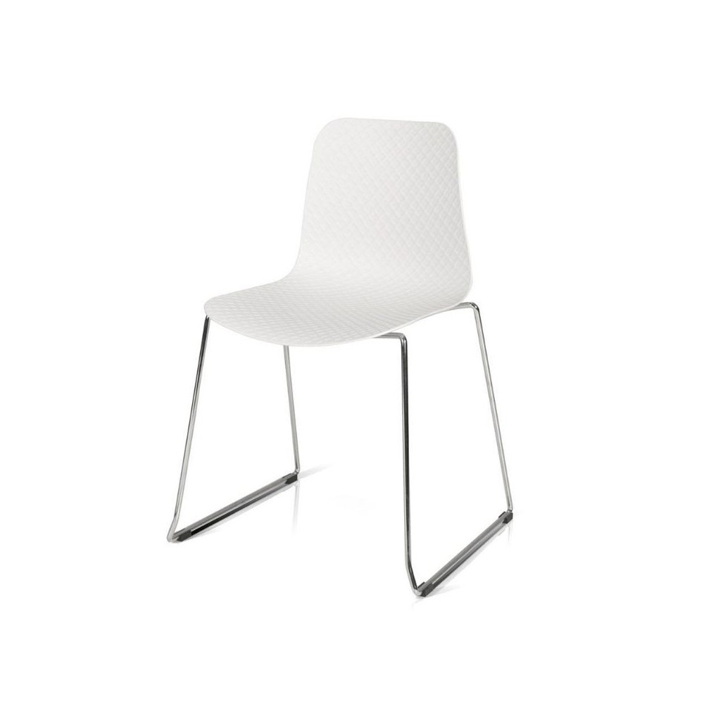 Daisy chair in polypropylene, metal legs 704