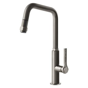 Sink mixer Gessi Officine satin stainless steel 60053
