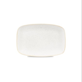 Assiette rectangulaire en ivoire 34,2 x 23 cm Stonecast 5250