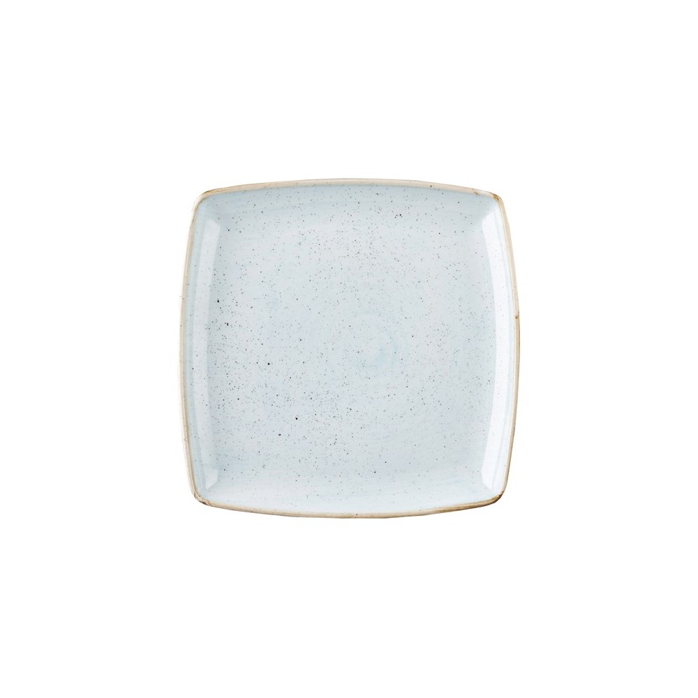 Blue square plate 26.8 cm Stonecast