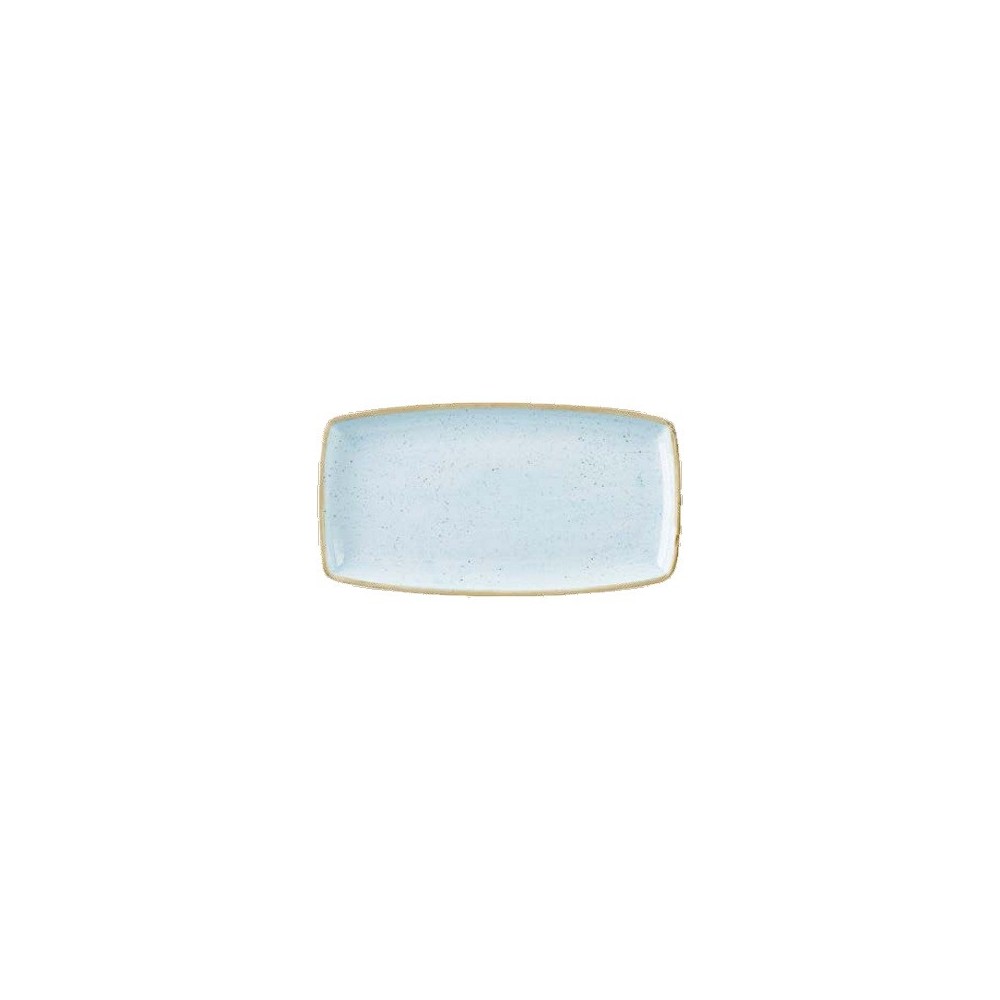 Assiette rectangulaire bleue 29 x 15 cm Stonecast