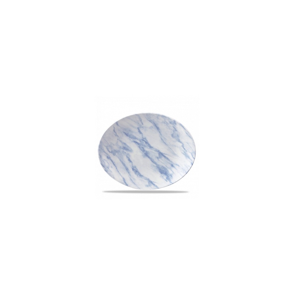 Piatto Ovale cm 31 Texture Blu