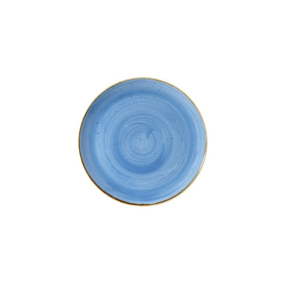 Assiette bleue coupe 32 cm Stonecast