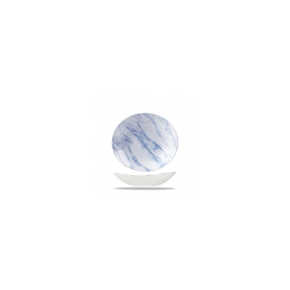 Piatto Ovale cm 25 Texture Blu