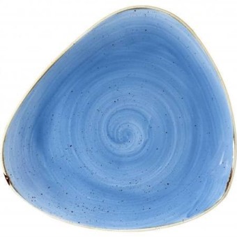 Triangular blue plate 26 cm Stonecast 64603