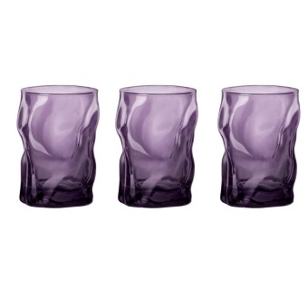 Bicchieri cl 30 Sorgente Violet confezione da 3 pezzi