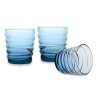 Water glass Riflessi Acqua Sapphire Blue pack of 3 glasses