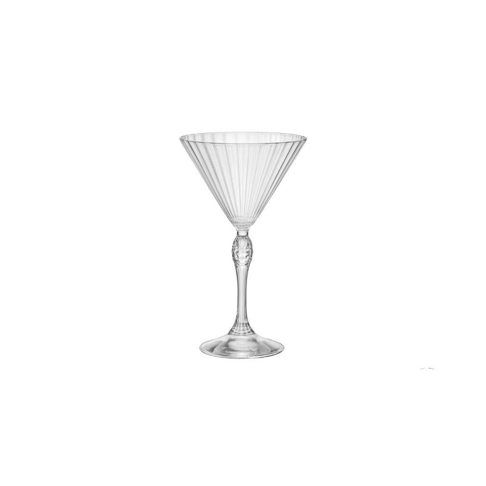 BORMIOLI ROCCO AMERICA '20S PACK OF 6 GLASSES FOR COCKTAIL MARTINI H.18 CL.25 DIAMETER 10.8 122142