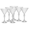 BORMIOLI ROCCO AMERICA '20S PACK OF 6 GLASSES FOR COCKTAIL MARTINI H.18 CL.25 DIAMETER 10.8 122142