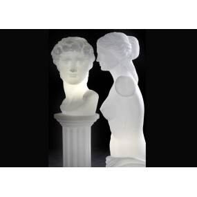 Sculpture lumineuse Vénus en polyéthylène