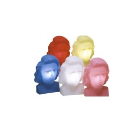 Slide Marylin luminous sculpture, in polyethylene