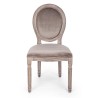 Bizzotto MATHILDE CHAIR in dove gray velvet Pack x 2 chairs