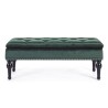 Bizzotto Bernard storage bench, dark green color
