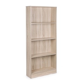 Bizzotto 4-storey bookcase LEONARDO natural color H170