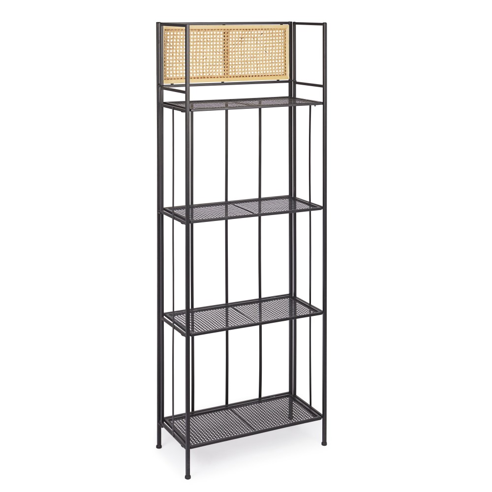 Bizzotto ELYOT bookcase 4 floors steel structure