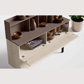 Buffet sideboard with top unit, interior