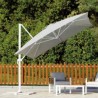 Rectangular parasol 3 x 4 m light gray 5047