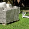 VARANASI lounge in gray kubu natural fiber