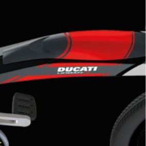 Ducati Urban-E foldable e-bike battery and lights integrated into the frame, Gray color