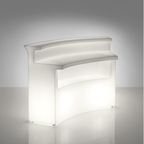 Comptoir de bar en polyéthylène lumineux BREAK BAR design Slide Studio