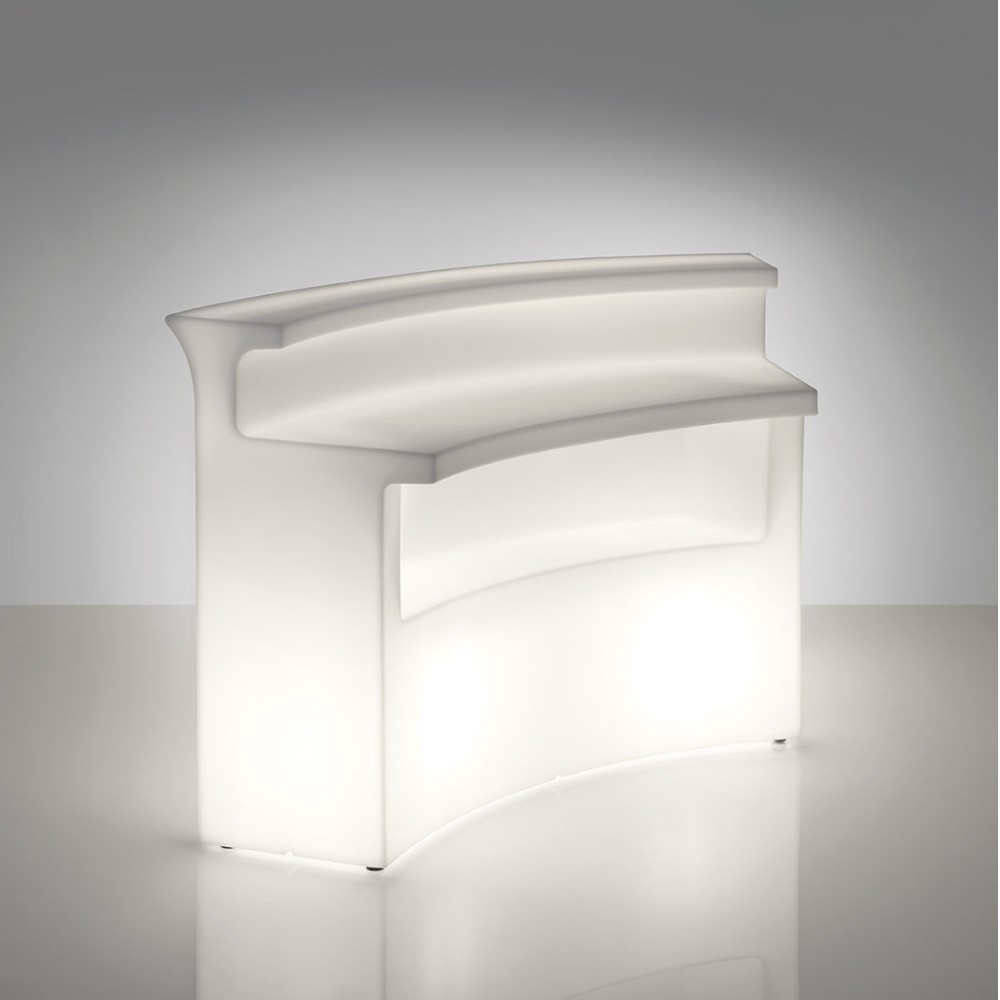 Bancone bar luminoso polietilene BREAK BAR design Slide Studio