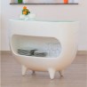SPLAY display counter with storage compartment designed by Karim Rashid