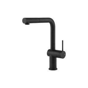 Gessi Inedito sink mixer in satin black high spout adjustable 360 °