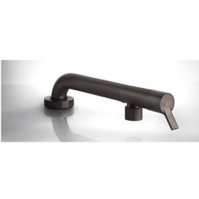 Gessi Sink mixer Up & Down Brushed stainless steel effect