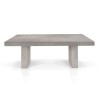 Prime table structure and top in knotted oak melamine, walnut color, with 5 extensions of 50 cm