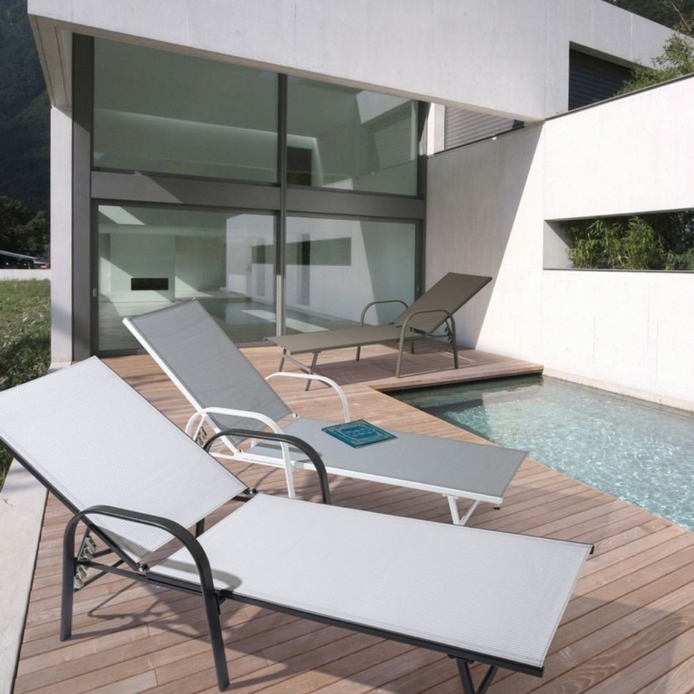 Andrea Bizzotto spa Arent sunbed with steel structure