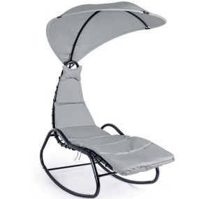 Andrea Bizzotto spa Baffin rocking chaise longue steel structure