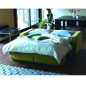 Hopplà Notturno divano letto con rete elettrosaldata e materasso H 18 cm
