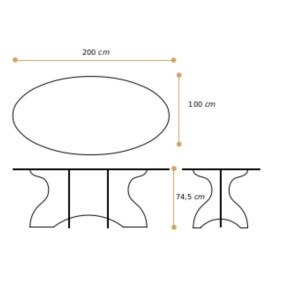 Table design Petrozzi Onda en plexiglas épaisseur 15 mm uniquement transparent