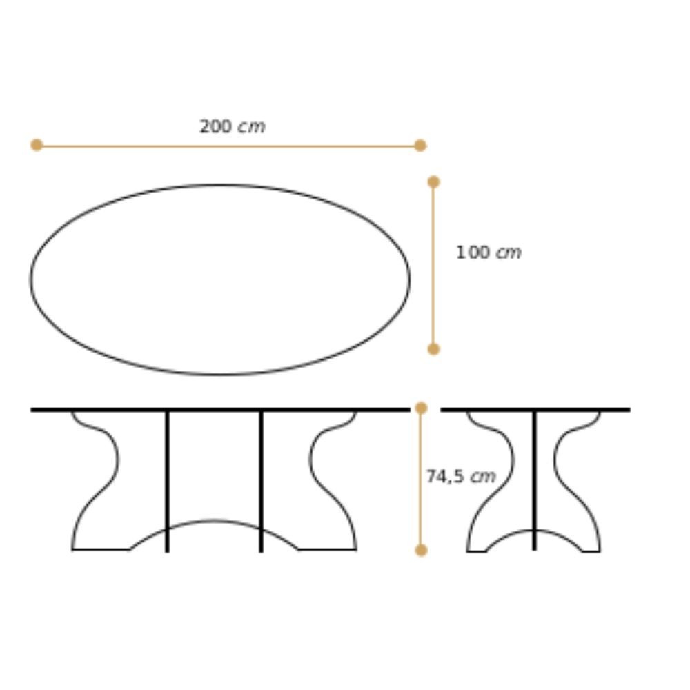 Petrozzi design table Onda in plexiglass 15 mm thick only transparent
