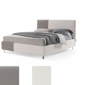 STILFAR ITALIA Edda double bed upholstered in two-tone fabric