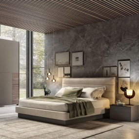 S75 SPA Prodigi Collection chambre moderne complète avec cadre de lit conteneur
