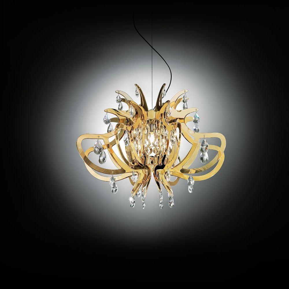 Slamp Lampada sospesa Lillibet 56 cristallI 66x47 design Nigel Coates