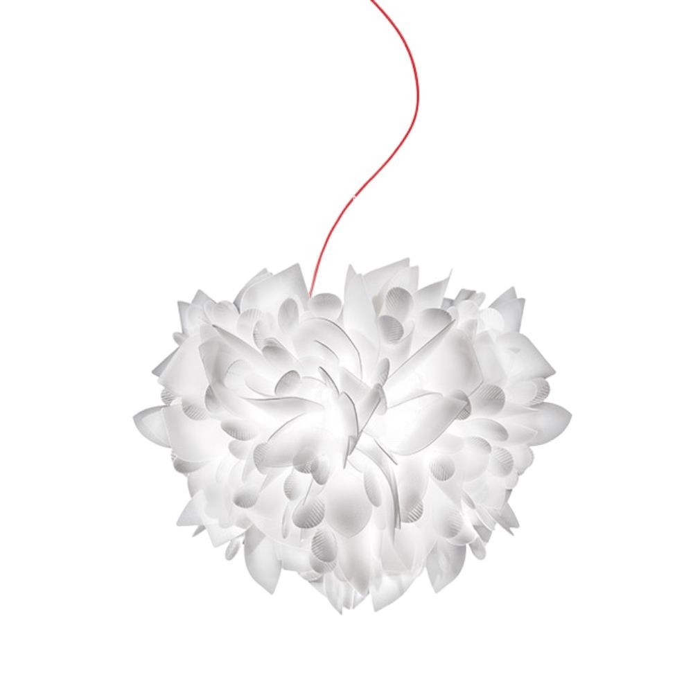 Lampe à suspension Slamp Veli Foliage blanc design par Adriano Rachele