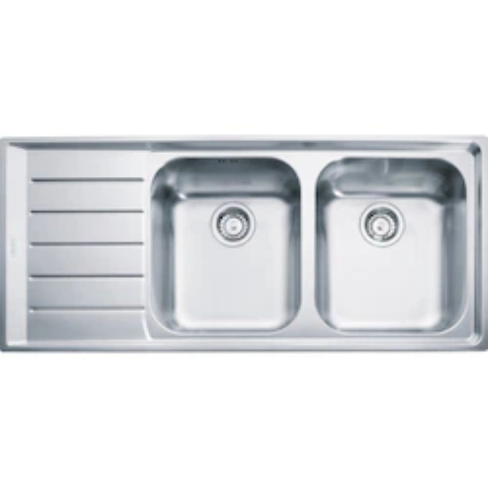 Franke NEX 221 2 bowl sink with drainer Stainless steel