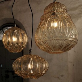 Karman lampada Ginger in vetro trasparente design Edmondo Testaguzza