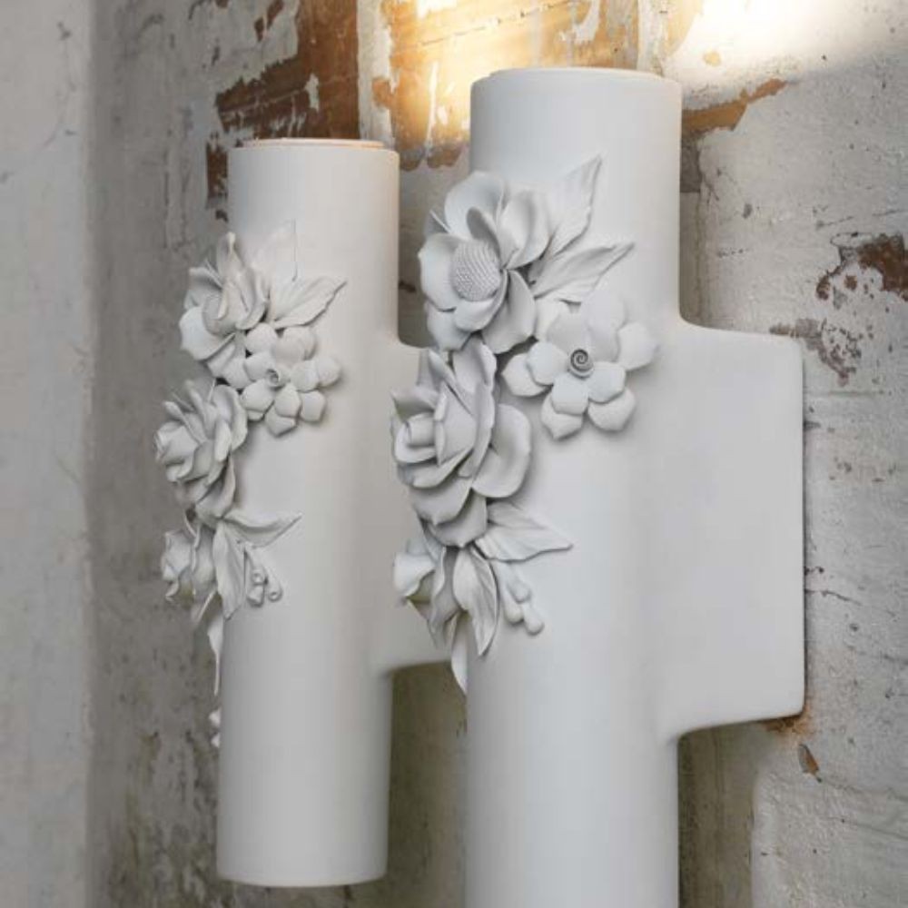 Karman lampada in ceramica Capodimonte design Matteo Ugolini