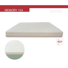 Memory Mattress 154 Thermosensitive Memory Foam H21 cm
