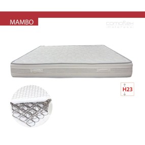 Mambo mattress with H23 steel biconical springs