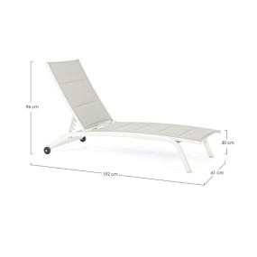 ANDREA BIZZOTTO SPA BED WITH WHEELS CLEOPAS WHITE ZH10