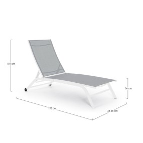 ANDREA BIZZOTTO SPA BED WITH WHEELS RAUL WHITE JA16